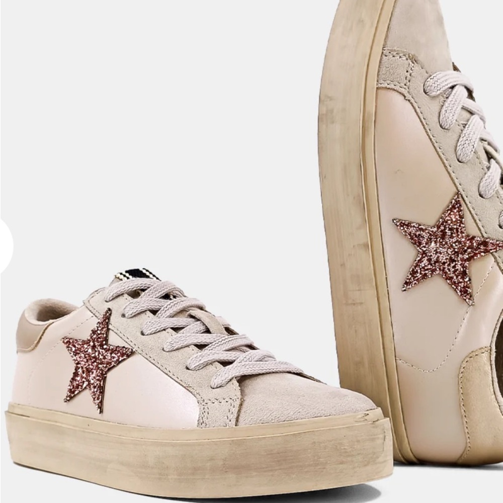 ShuShop Reba Champagne Sneaker NWT